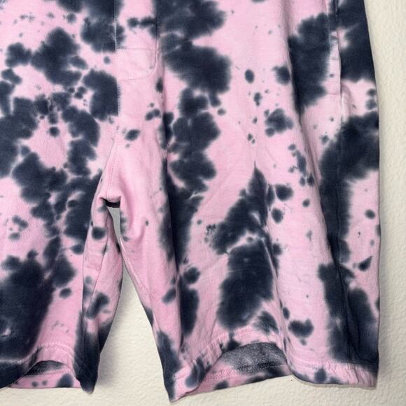 WXYZ Athletic Sweat Shorts Black and Pink Tie Dye Men's Size Large Loungewear - Picture 9 of 16